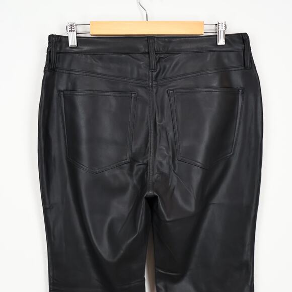 J.Crew Women's High Rise Bootcut Faux Leather Black Pant Size 31 NWT - Picture 7 of 8